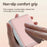 SULADA For Samsung	Galaxy Z Flip8 Case with Strap Leather Back Phone Cover Hinge Protection - Pink - 4