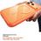 For iPhone 17 Pro Magnetic Case Clear Shockproof Anti-Scratch PC TPU Phone Cover - Orange - 3