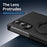 For Samsung Galaxy Z Fold8 Rotary Kickstand PC Phone Cover with Tempered Glass Film / Stylus - Black - 2