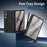 For Samsung Galaxy Z Fold8 Rotary Kickstand PC Phone Cover with Tempered Glass Film / Stylus - Black - 7