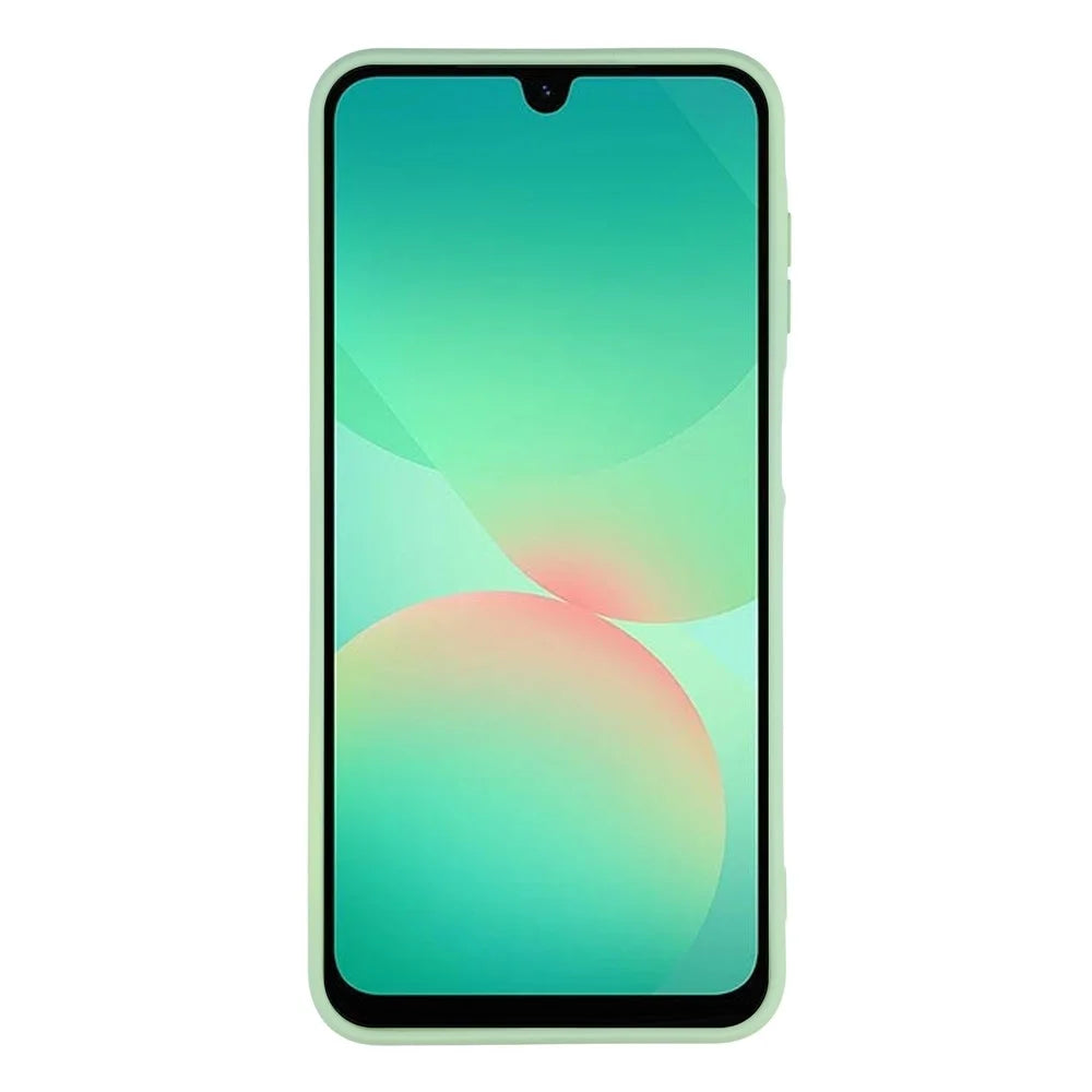 For Samsung Galaxy A27 5G Case TPU Back Soft Anti-Scratch Fiber Lining Phone Cover - Matcha Green - 2