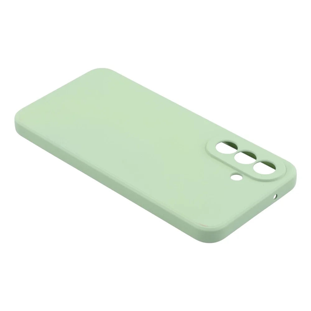 For Samsung Galaxy A27 5G Case TPU Back Soft Anti-Scratch Fiber Lining Phone Cover - Matcha Green - 5