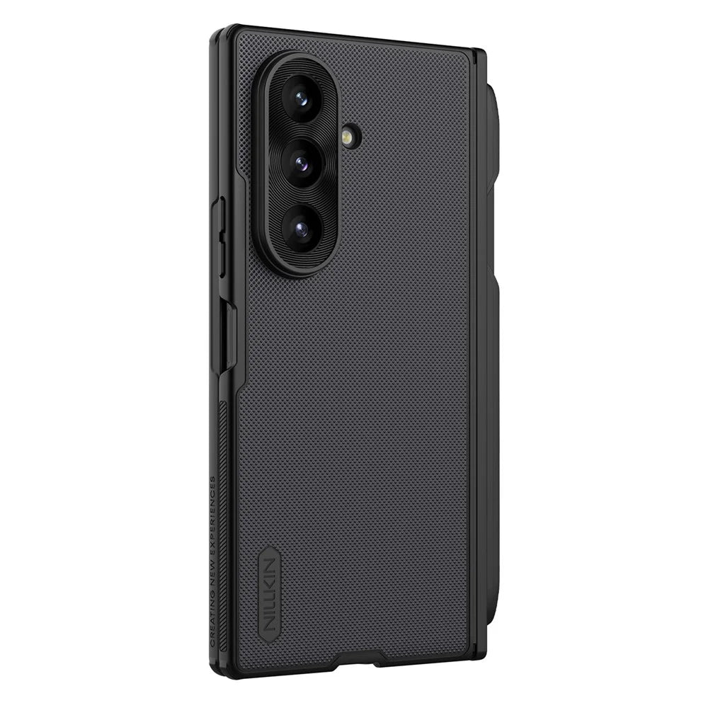 NILLKIN Super Frosted Shield Fold for Samsung Galaxy Z Fold8 Ultra Magnetic Case PC Matte Phone Cover with Stylus Pen - Black - 3