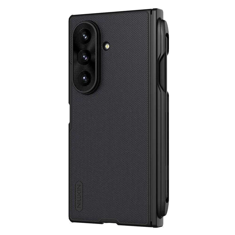 NILLKIN Super Frosted Shield Fold for Samsung Galaxy Z Fold8 Ultra Magnetic Case PC Matte Phone Cover with Stylus Pen - Black - 4