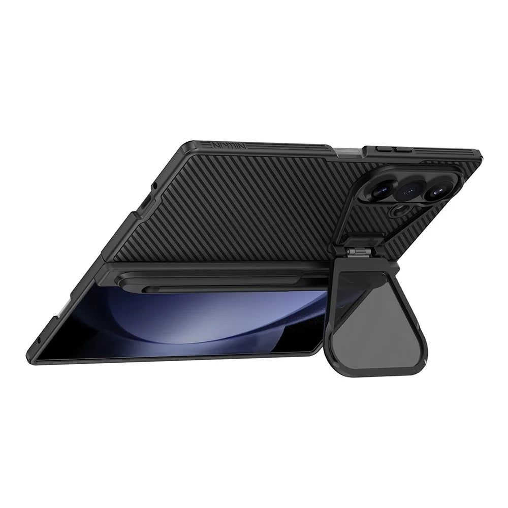 NILLKIN CamShield Prop Magnetic Series For Samsung Galaxy Z Fold8 Ultra Case PC Phone Cover with Clear Camera Lid   /   Stylus Pen - 2