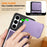 For Samsung Galaxy S26+ Case with Slide Lens Cover Rotatable Kickstand Shockproof TPU + PC Phone Shell - Purple - 6
