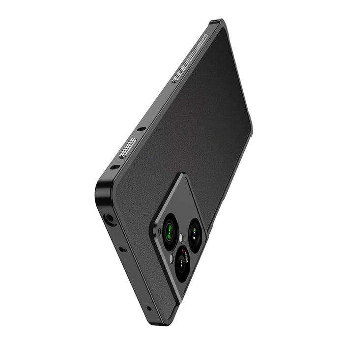 For Sony Xperia 1 VIII Bumper Cases Metal Frame Heat Dissipation Cover with Lens Protector - Black - 3