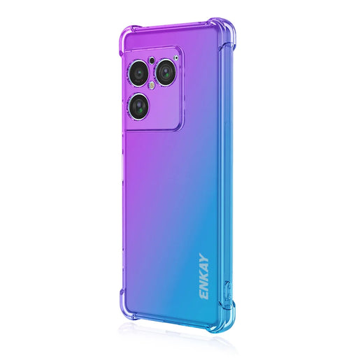 ENKAY for Sony Xperia 1 VIII TPU Case  Thickened Four Corner Drop-proof Phone Back Cover - Purple / Blue - 1