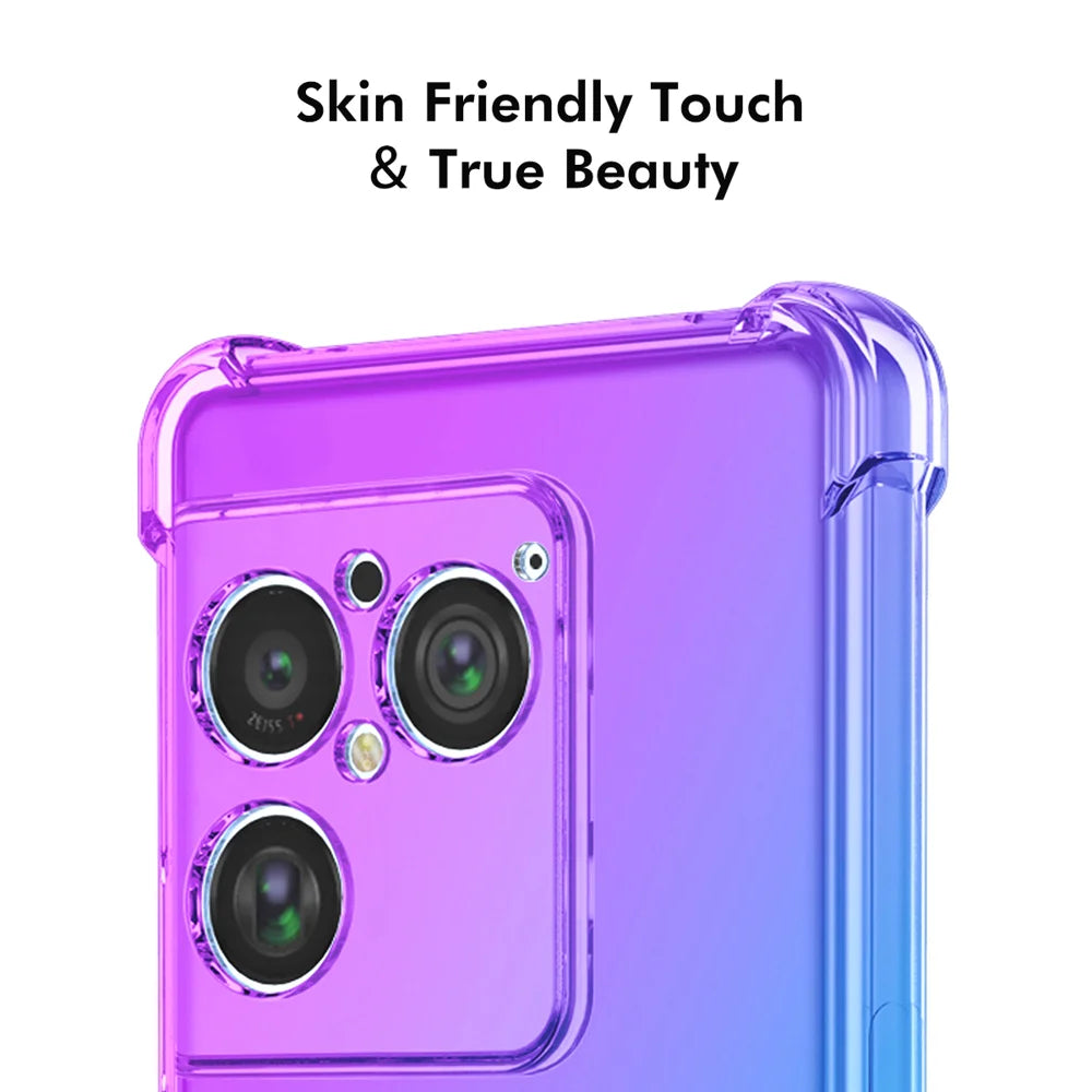 ENKAY for Sony Xperia 1 VIII TPU Case  Thickened Four Corner Drop-proof Phone Back Cover - Purple / Blue - 5