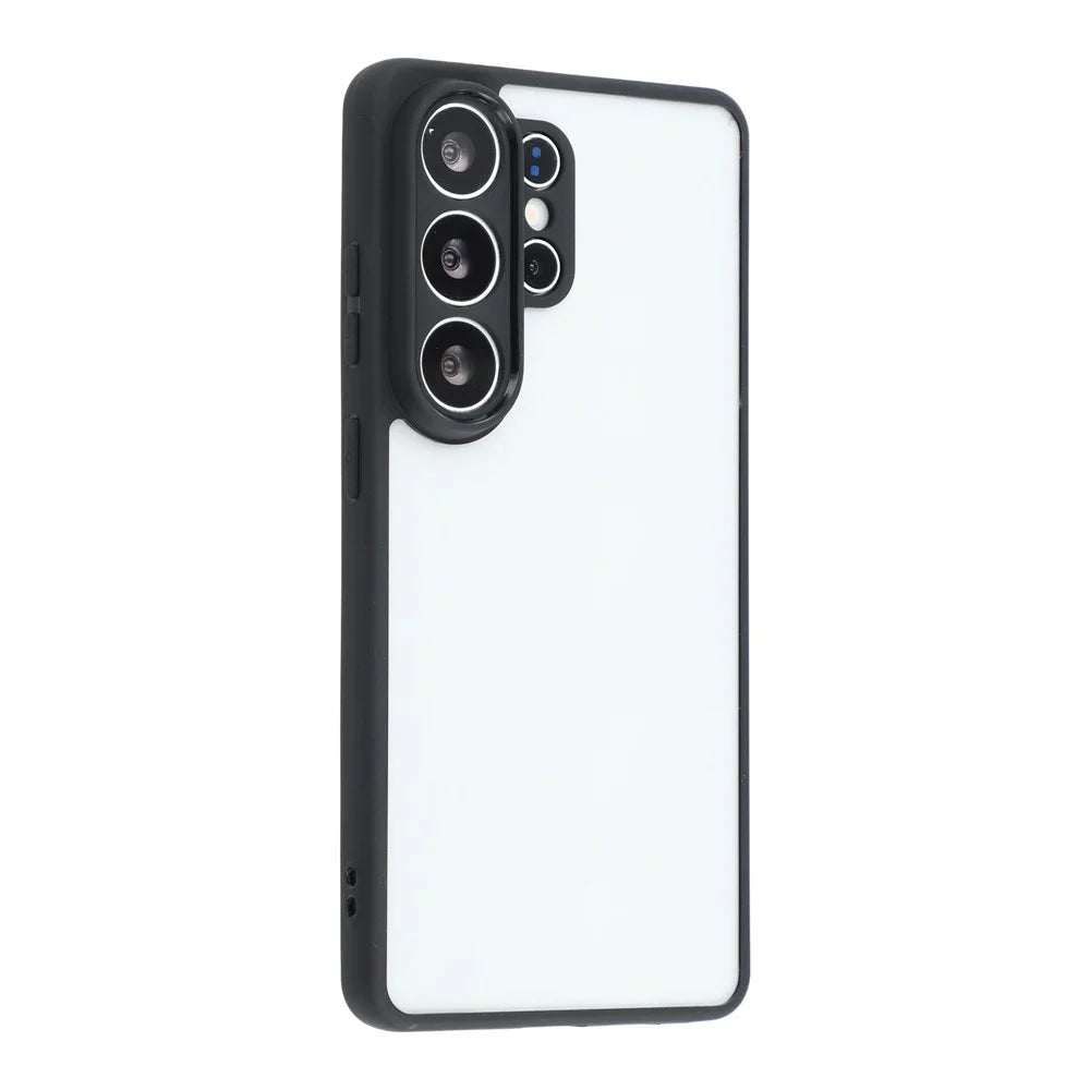 For Samsung Galaxy S26 Ultra Phone Case TPU + Acrylic Clear Back Cover - Black - 2