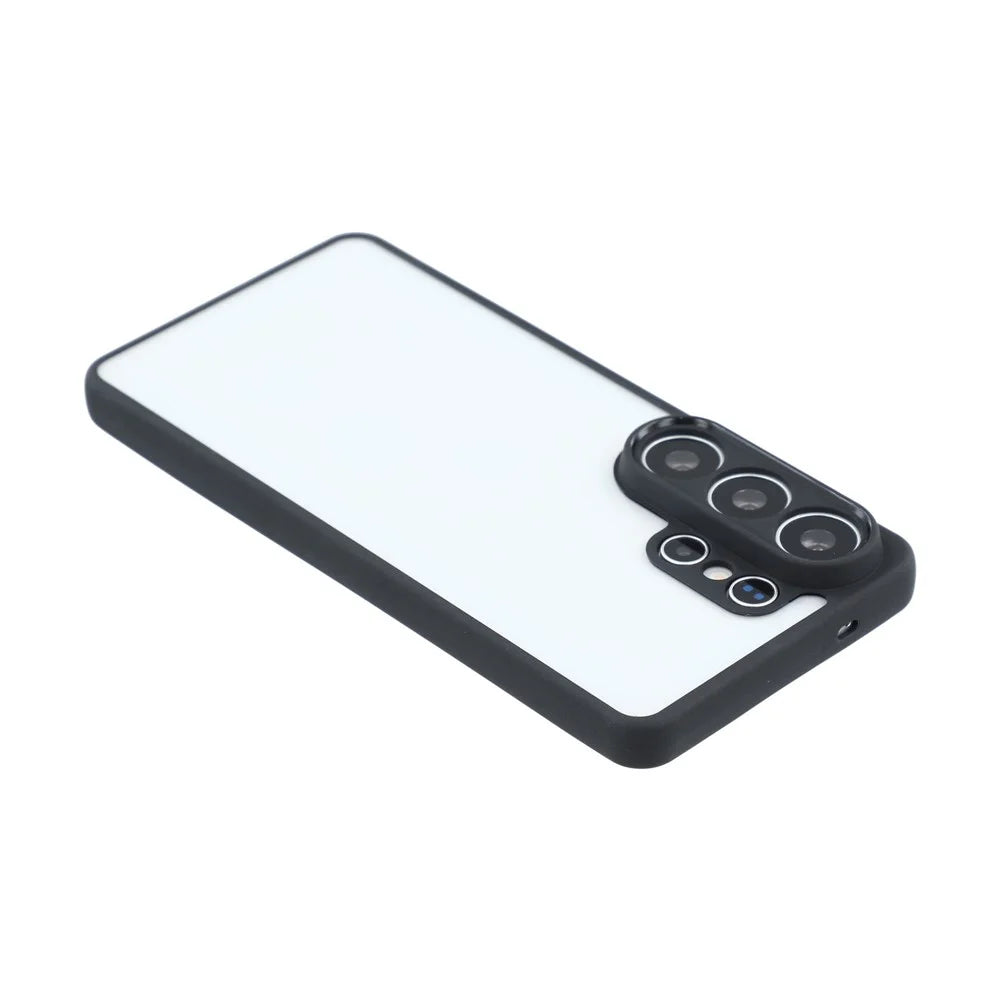 For Samsung Galaxy S26 Ultra Phone Case TPU + Acrylic Clear Back Cover - Black - 4