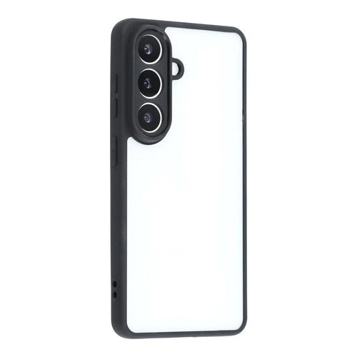 For Samsung Galaxy S26 Phone Case TPU + Acrylic Clear Back Cover - Black - 1