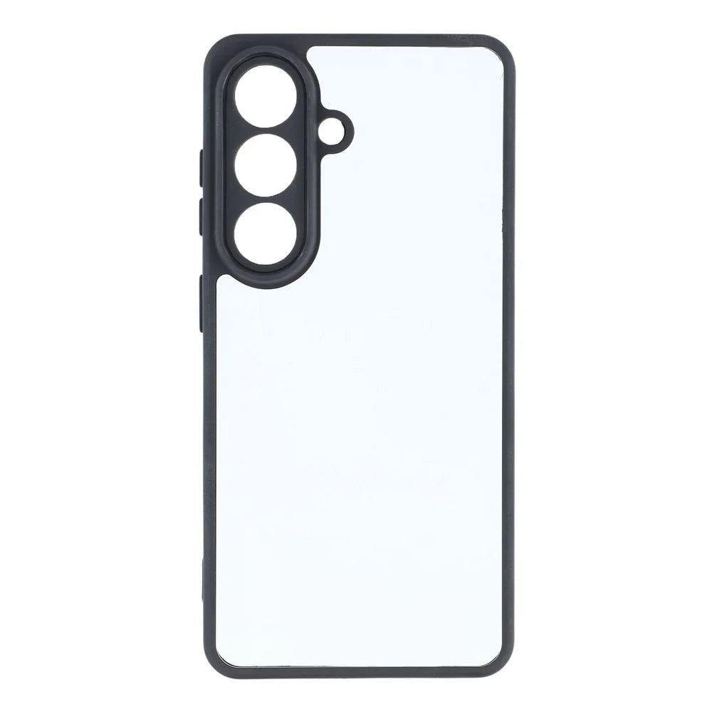 For Samsung Galaxy S26 Phone Case TPU + Acrylic Clear Back Cover - Black - 2