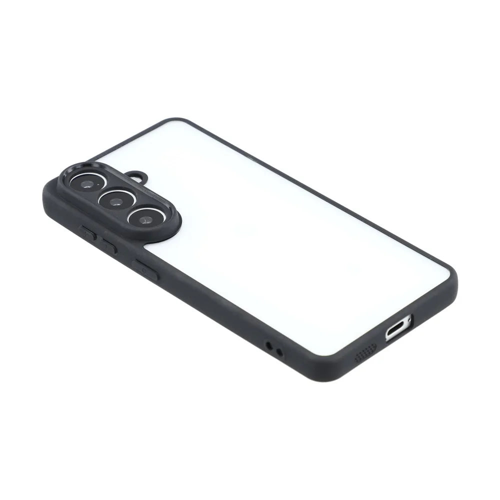 For Samsung Galaxy S26 Phone Case TPU + Acrylic Clear Back Cover - Black - 3