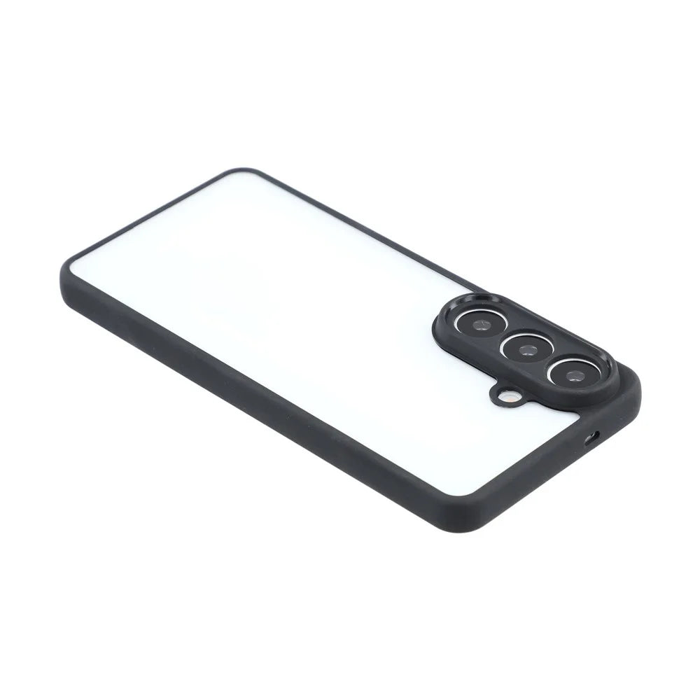 For Samsung Galaxy S26 Phone Case TPU + Acrylic Clear Back Cover - Black - 4