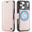 CASEME 053 for iPhone 18 Pro Max / 17 Pro Max Case Magnetic RFID Blocking Wallet Flip Leather Phone Cover - Champagne Gold - 1