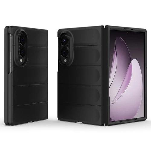 For Samsung Galaxy Z Fold8 Phone Case Anti-Drop Soft TPU Rugged Back Cover - Black - 1