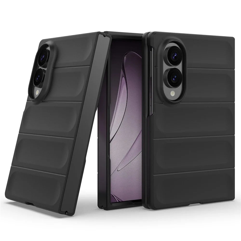 For Samsung Galaxy Z Fold8 Phone Case Anti-Drop Soft TPU Rugged Back Cover - Black - 2