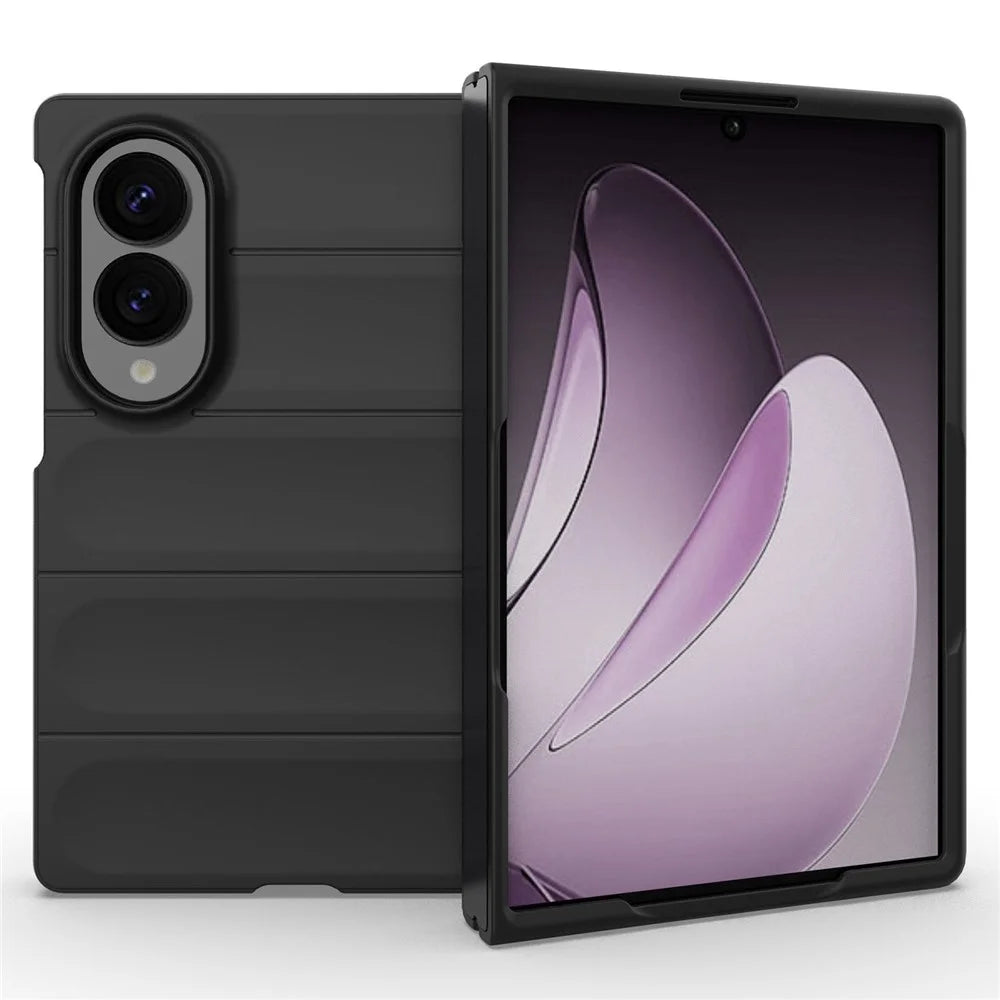 For Samsung Galaxy Z Fold8 Phone Case Anti-Drop Soft TPU Rugged Back Cover - Black - 3