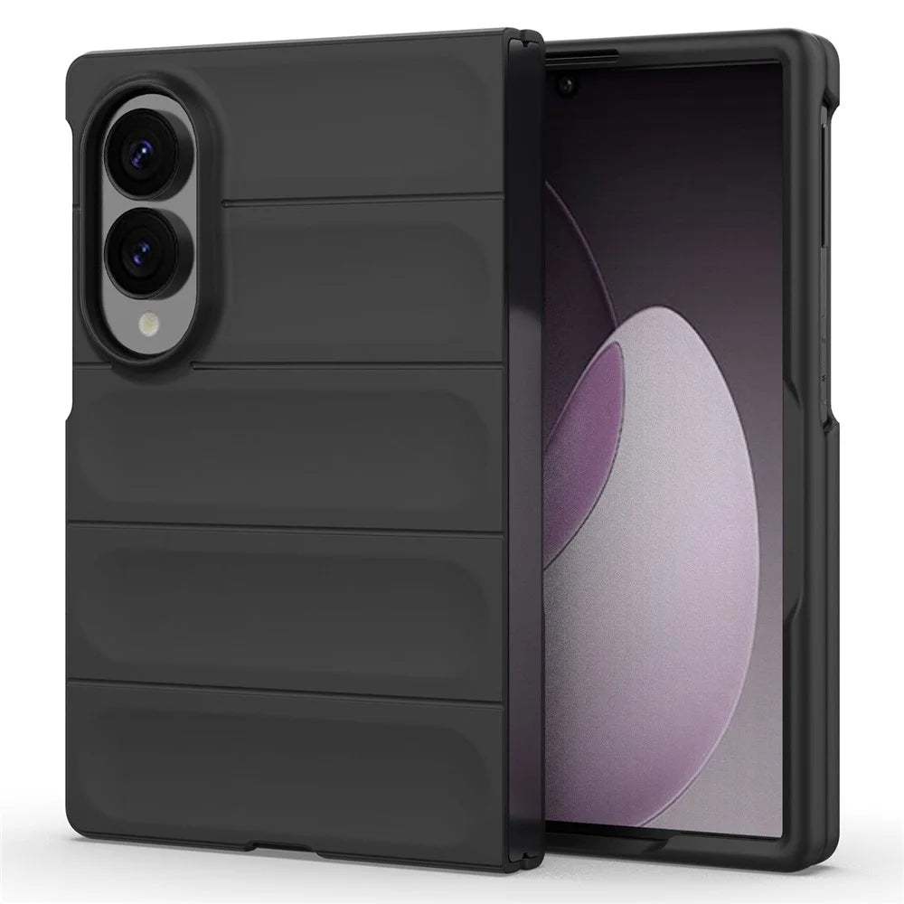 For Samsung Galaxy Z Fold8 Phone Case Anti-Drop Soft TPU Rugged Back Cover - Black - 4