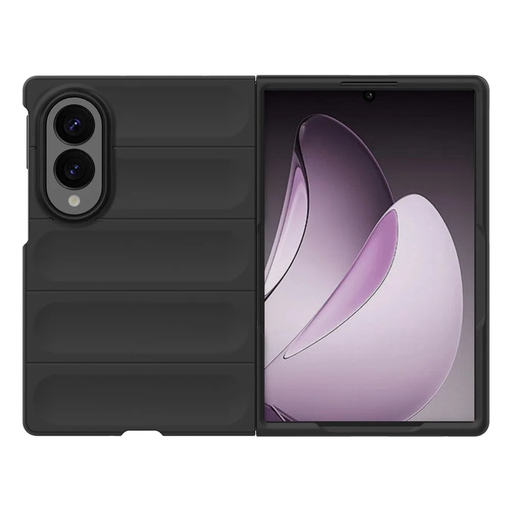 For Samsung Galaxy Z Fold8 Phone Case Anti-Drop Soft TPU Rugged Back Cover - Black - 5