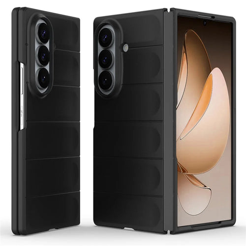 For Samsung Galaxy Z Fold8 Ultra Phone Case Anti-Drop Soft TPU Rugged Back Cover - Black - 1