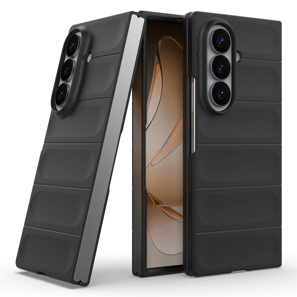 For Samsung Galaxy Z Fold8 Ultra Phone Case Anti-Drop Soft TPU Rugged Back Cover - Black - 2