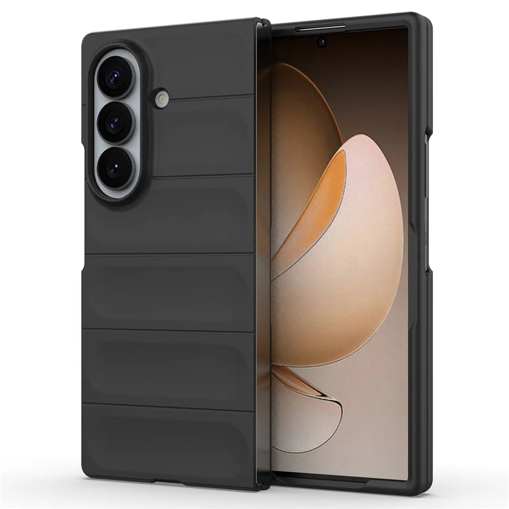 For Samsung Galaxy Z Fold8 Ultra Phone Case Anti-Drop Soft TPU Rugged Back Cover - Black - 5