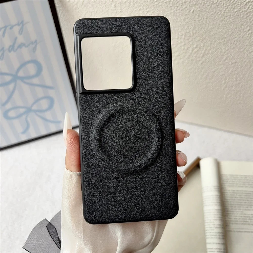 For Sony Xperia 1 VIII Magnetic Case PU Leather + TPU Phone Back Cover - Black - 2