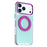 For iPhone 18 Pro / 17 Pro Case Rotating Kickstand TPU + PC Color Contrast Phone Cover - Blue - 2
