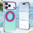 For iPhone 18 Pro / 17 Pro Case Rotating Kickstand TPU + PC Color Contrast Phone Cover - Blue - 6