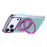 For iPhone 18 Pro Max / 17 Pro Max Case Rotating Kickstand TPU + PC Color Contrast Phone Cover - Blue - 3