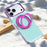 For iPhone 18 Pro Max / 17 Pro Max Case Rotating Kickstand TPU + PC Color Contrast Phone Cover - Blue - 4