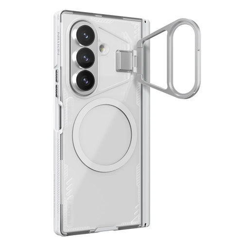 NILLKIN Iceblade CamProp For Samsung Galaxy Z Fold8 Ultra Magnetic Case Clear Lens Lid Kickstand PC TPU Phone Cover - Grey - 1