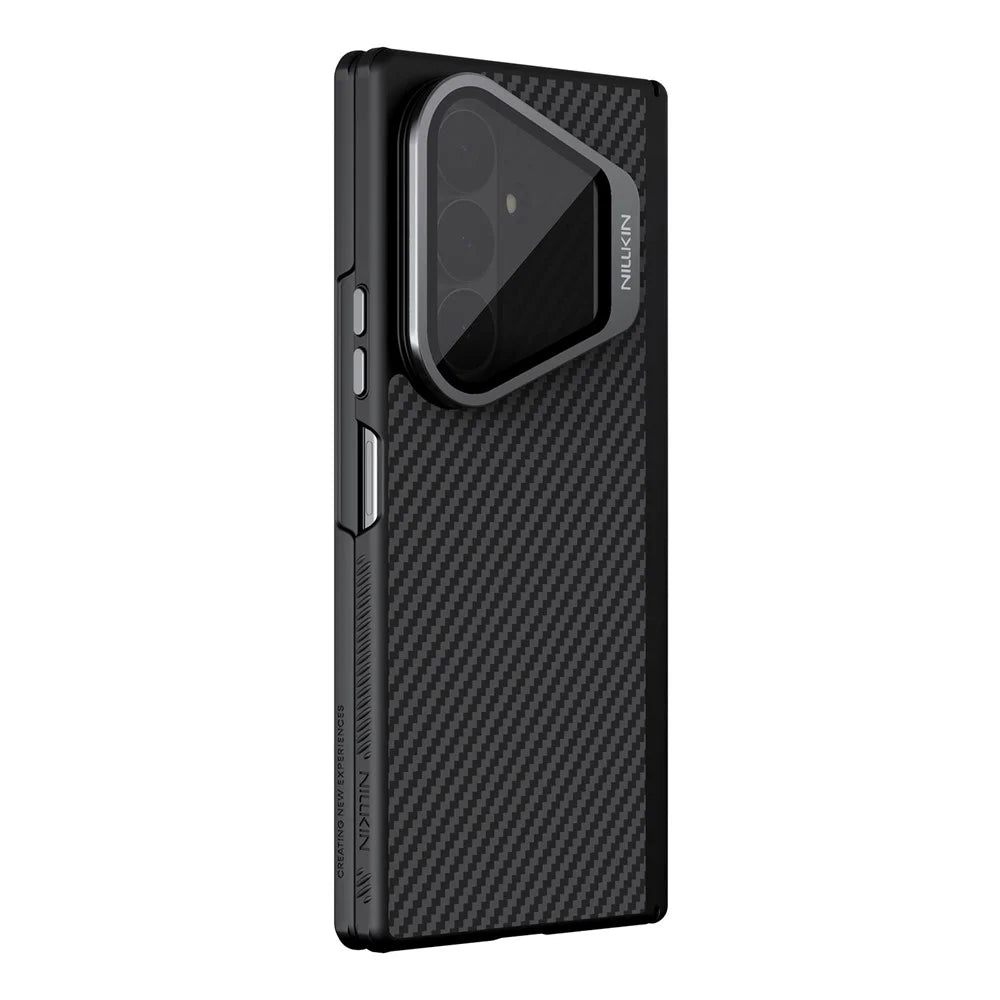 NILLKIN For Samsung Galaxy Z Fold8 Ultra Magnetic Case TPU + Aramid Fiber Lens Cover Kickstand Phone Cover - Black - 3