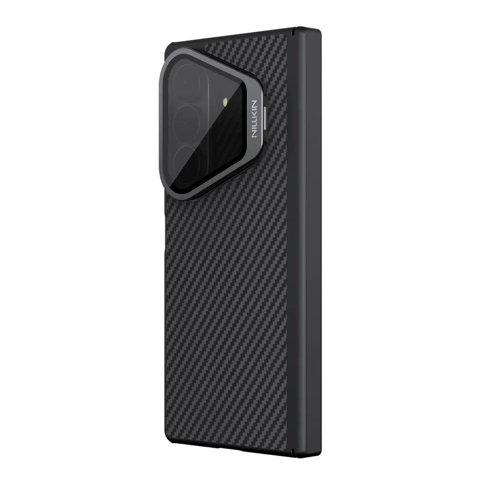 NILLKIN For Samsung Galaxy Z Fold8 Ultra Magnetic Case TPU + Aramid Fiber Lens Cover Kickstand Phone Cover - Black - 4