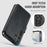 AUTSPACE for Samsung Galaxy S25+ / Galaxy S24+ A15 Case RFID Blocking Wallet Leather Magnetic Phone Cover - Black - 3