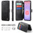AUTSPACE for Samsung Galaxy A36 5G A15 Case RFID Blocking Wallet Leather Magnetic Phone Cover - Black - 2