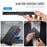 AUTSPACE for Samsung Galaxy A37 5G A15 Case RFID Blocking Wallet Leather Magnetic Phone Cover - Black - 4