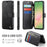 AUTSPACE for Samsung Galaxy A57 5G A15 Case RFID Blocking Wallet Leather Magnetic Phone Cover - Black - 2