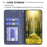 For Infinix Smart 6 / X6511B Leather Case with Card Holder Imprinting Pattern Phone Stand Cover - Blue - 3