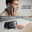 AUTSPACE for iPhone 17e / iPhone 16e A15 Case RFID Blocking Wallet Leather Magnetic Phone Cover - Black - 5