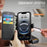 AUTSPACE for iPhone 17e / iPhone 16e A15 Case RFID Blocking Wallet Leather Magnetic Phone Cover - Black - 7