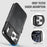 AUTSPACE for iPhone 17 Pro A15 Case RFID Blocking Wallet Leather Magnetic Phone Cover - Black - 3