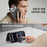 AUTSPACE for iPhone 17 Pro A15 Case RFID Blocking Wallet Leather Magnetic Phone Cover - Black - 5