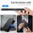 AUTSPACE for iPhone 14 Pro Max A15 Case RFID Blocking Wallet Leather Magnetic Phone Cover - Black - 4
