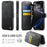 AUTSPACE for iPhone 13 Pro A15 Case RFID Blocking Wallet Leather Magnetic Phone Cover - Black - 2