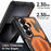 For Samsung Galaxy Z Fold8 Ultra / Z Fold7 5G Case Kickstand Hinge Protection Rugged PC + TPU Phone Cover - Orange - 7