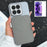 For Xiaomi 17 Max Magnetic Case Ring Kickstand Tech Fabric Coated PC + TPU Phone Back Cover with Tempered Glass Screen Protector - Dark Grey - 1