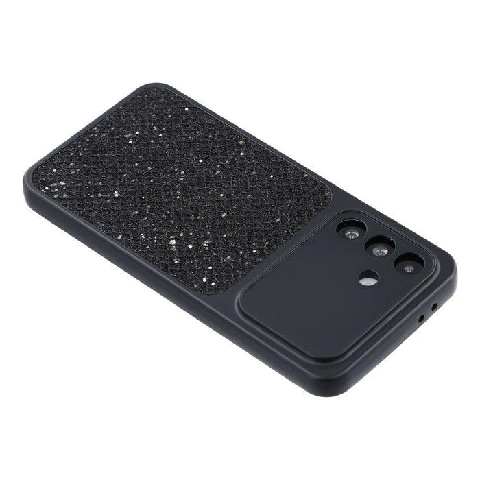 For Samsung Galaxy A37 5G Case Diamond Glitter TPU Shockproof Cover - Black - 6